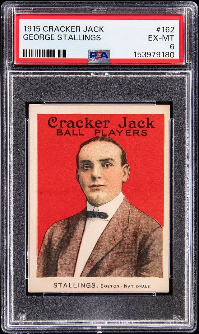 1915 Cracker Jack George Stallings #162 card image