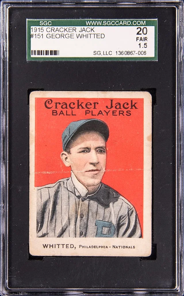 1915 Cracker Jack George Whitted #151 card image