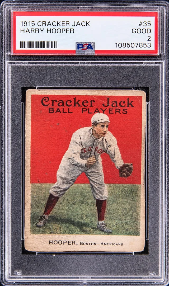 1915 Cracker Jack Harry Hooper #35 card image
