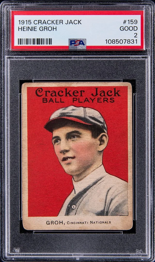 1915 Cracker Jack Heinie Groh #159 card image