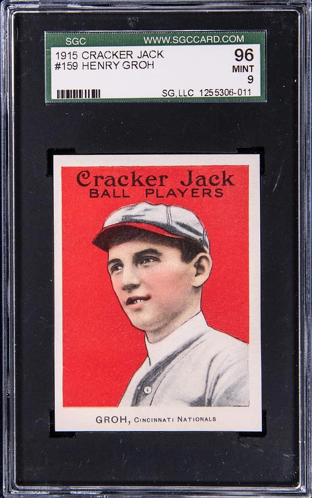 1915 Cracker Jack Henry Groh #159 card image