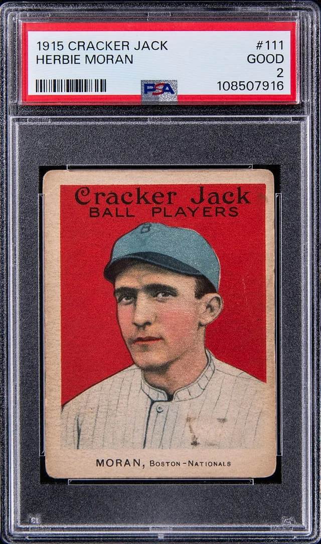 1915 Cracker Jack Herbie Moran #111 card image