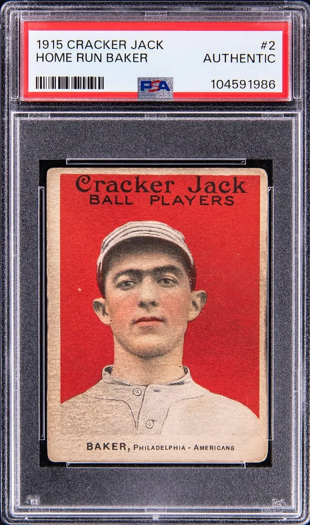 1915 Cracker Jack Home Run Baker #2 card image