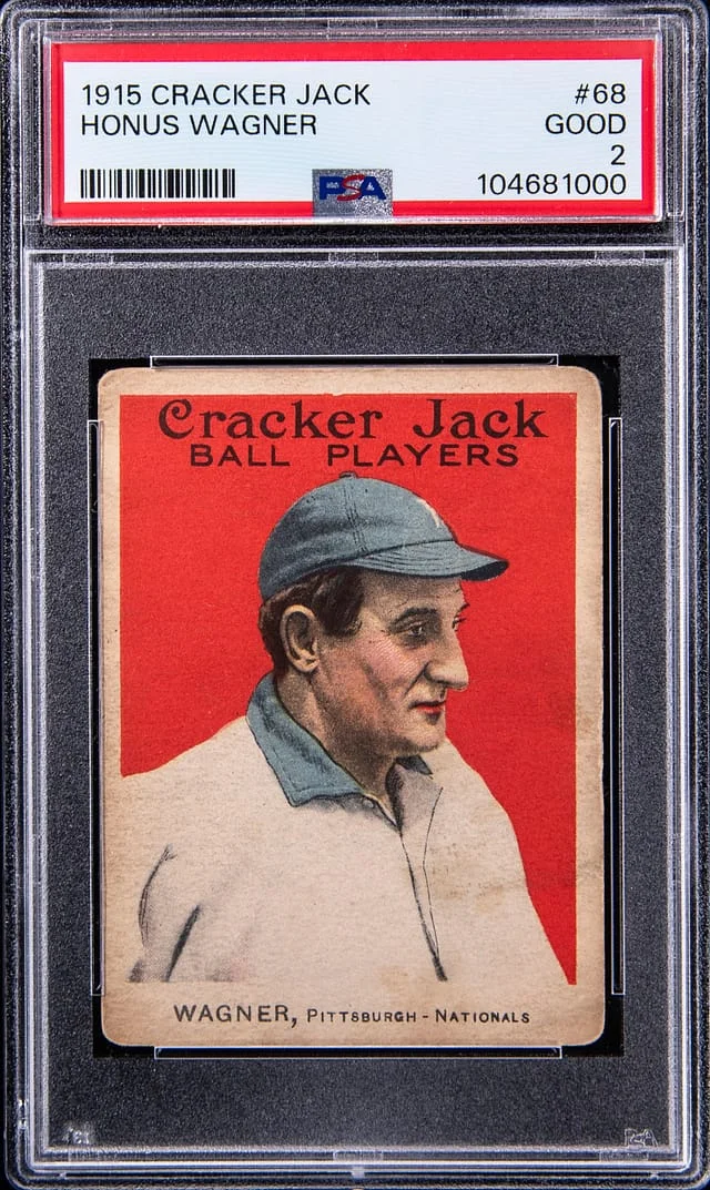 1915 Cracker Jack Honus Wagner #68 card image