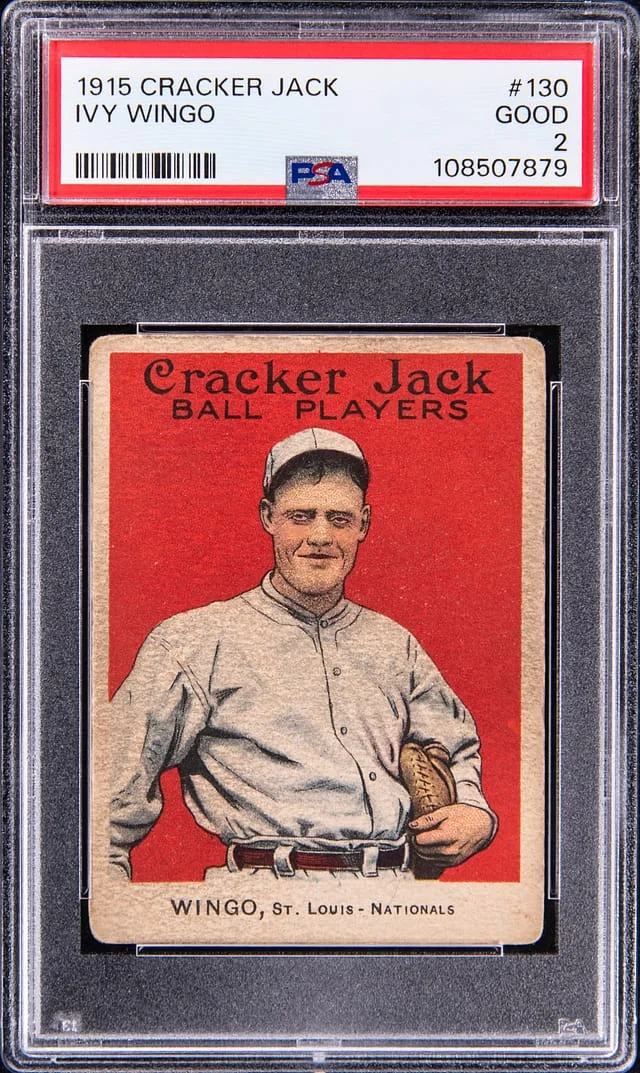 1915 Cracker Jack Ivy Wingo #130 card image