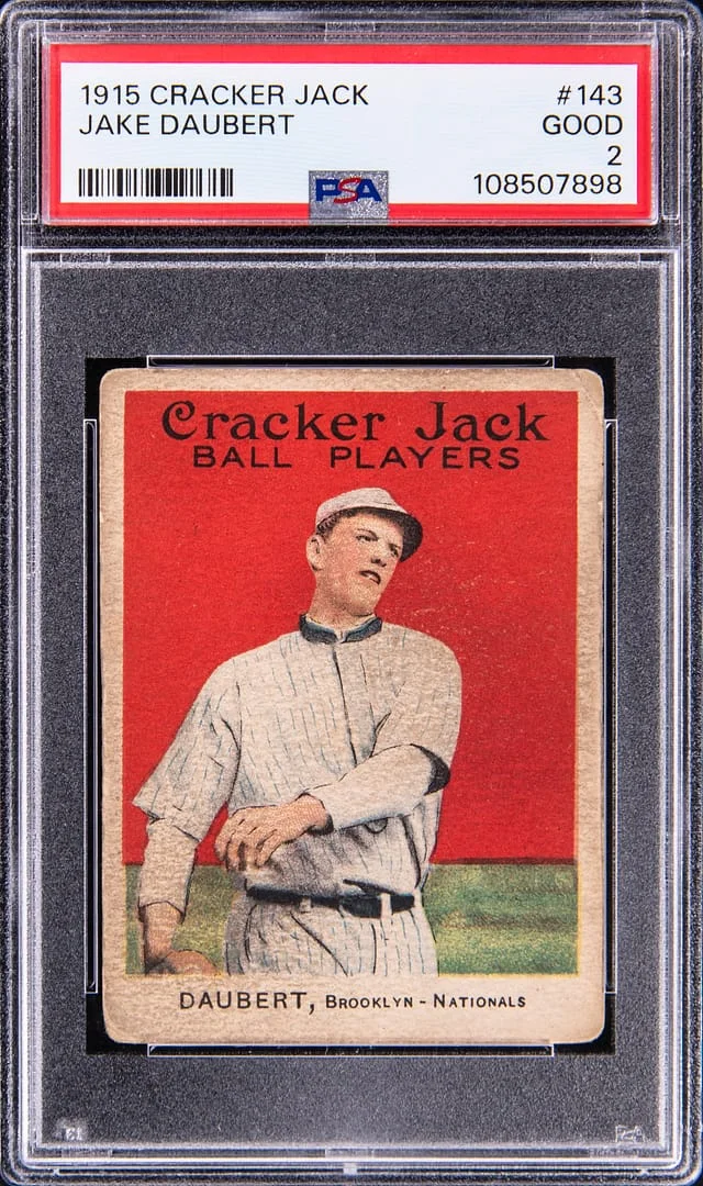 1915 Cracker Jack Jake Daubert #143 card image