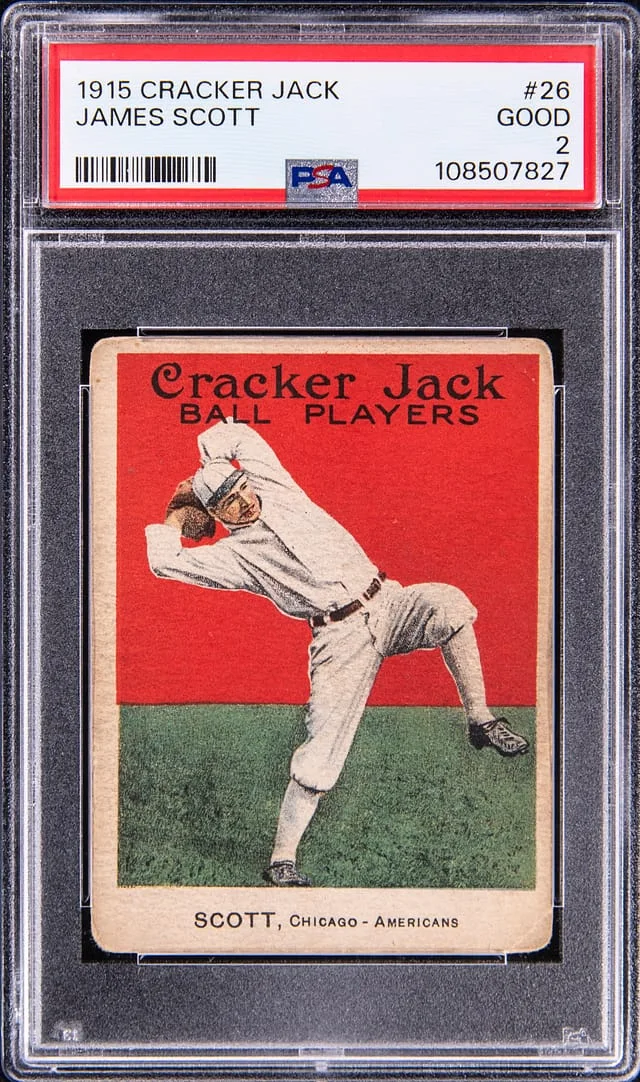 1915 Cracker Jack Jim Scott #26 card image
