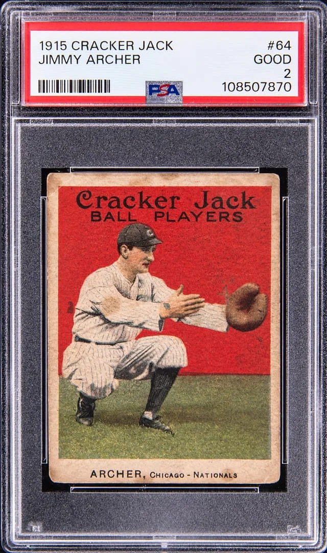 1915 Cracker Jack Jimmy Archer #64 card image