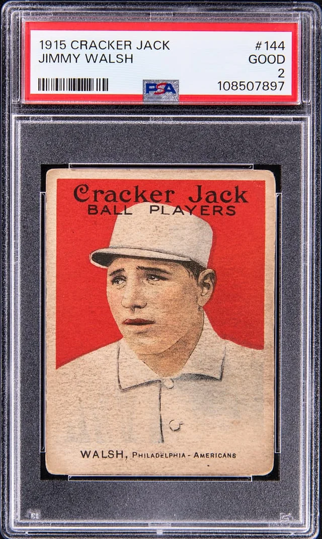 1915 Cracker Jack Jimmy Walsh #144 card image