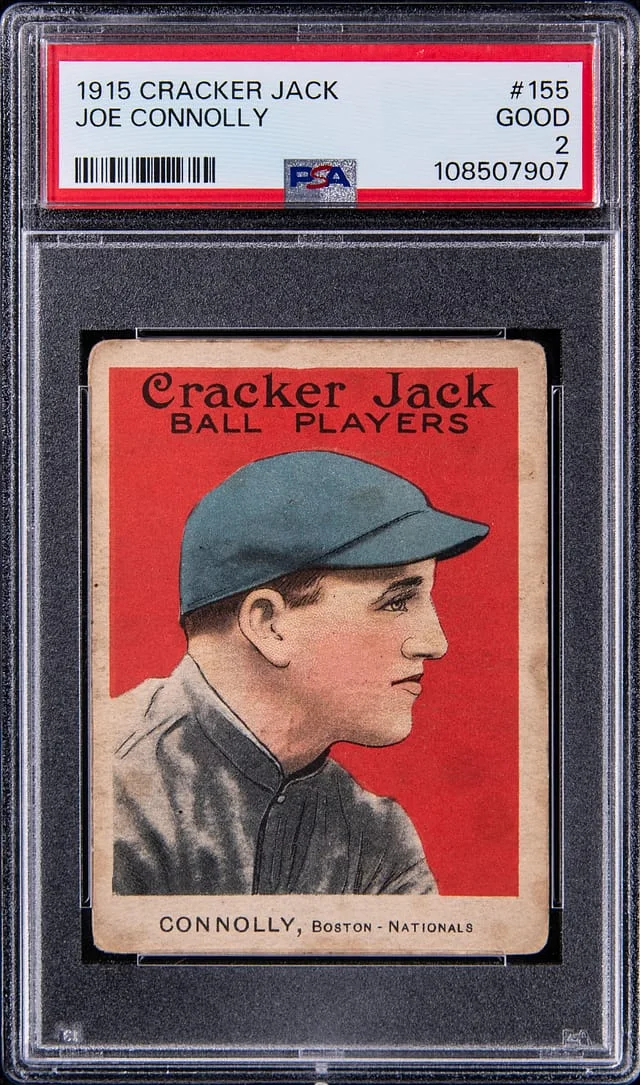 1915 Cracker Jack Joe Connolly #155 card image