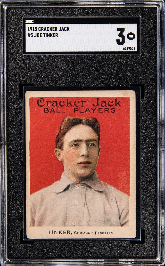 1915 Cracker Jack Joe Tinker - Federal League Depiction #3 card image