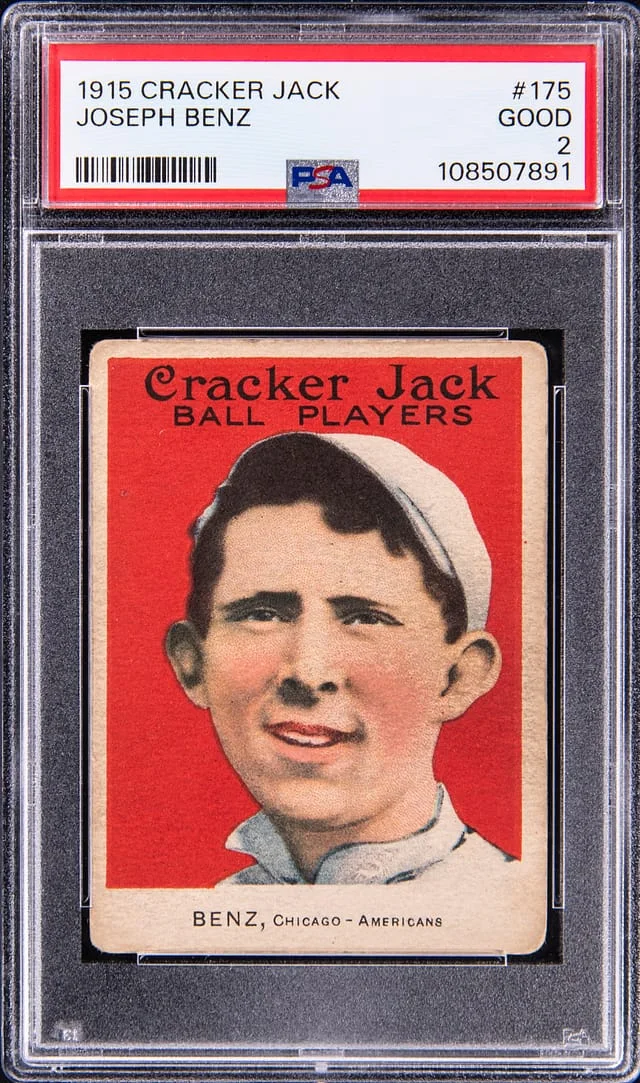 1915 Cracker Jack Joseph Benz #175 card image