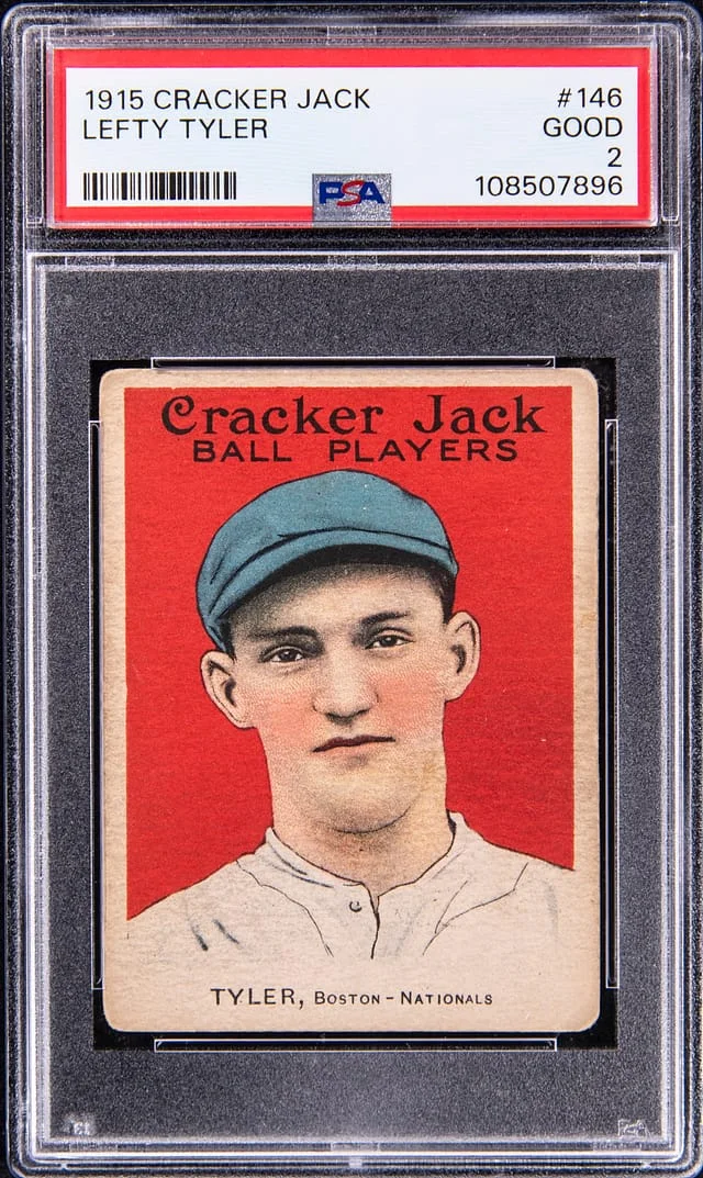 1915 Cracker Jack Lefty Tyler #146 card image