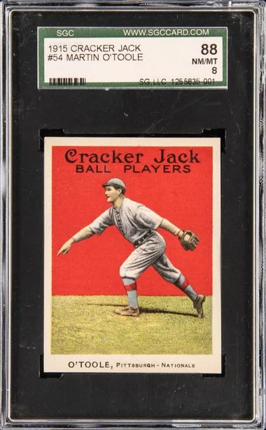 1915 Cracker Jack Martin O'Toole #54 card image