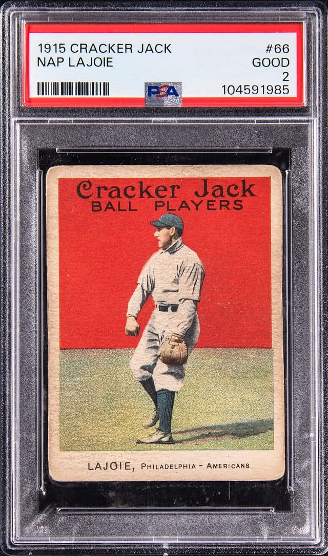 1915 Cracker Jack Nap Lajoie #66 card image