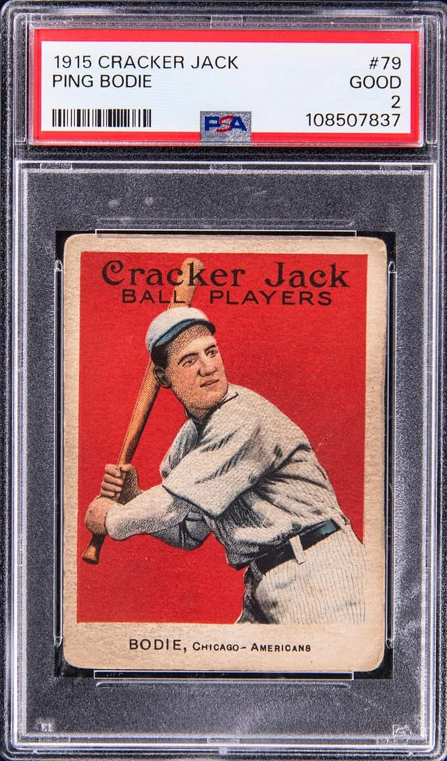 1915 Cracker Jack Ping Bodie #79 card image