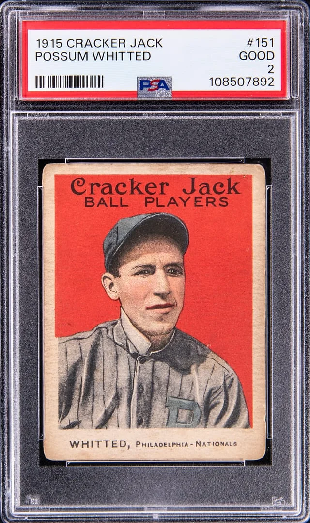1915 Cracker Jack Possum Whitted #151 card image
