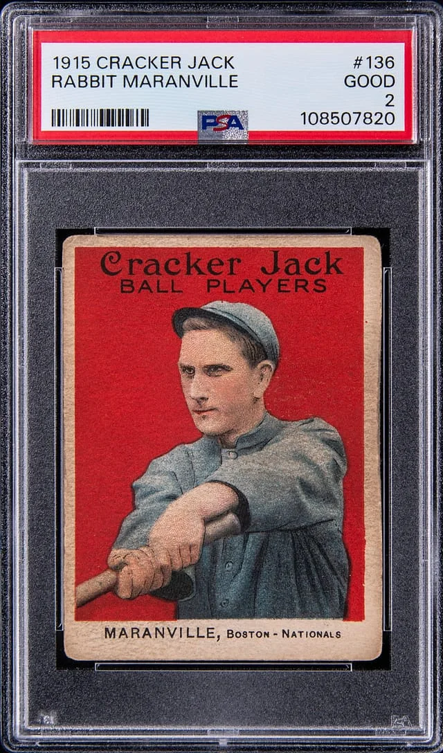 1915 Cracker Jack Rabbit Maranville #136 card image