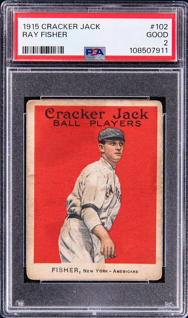 1915 Cracker Jack Ray Fisher #102 card image