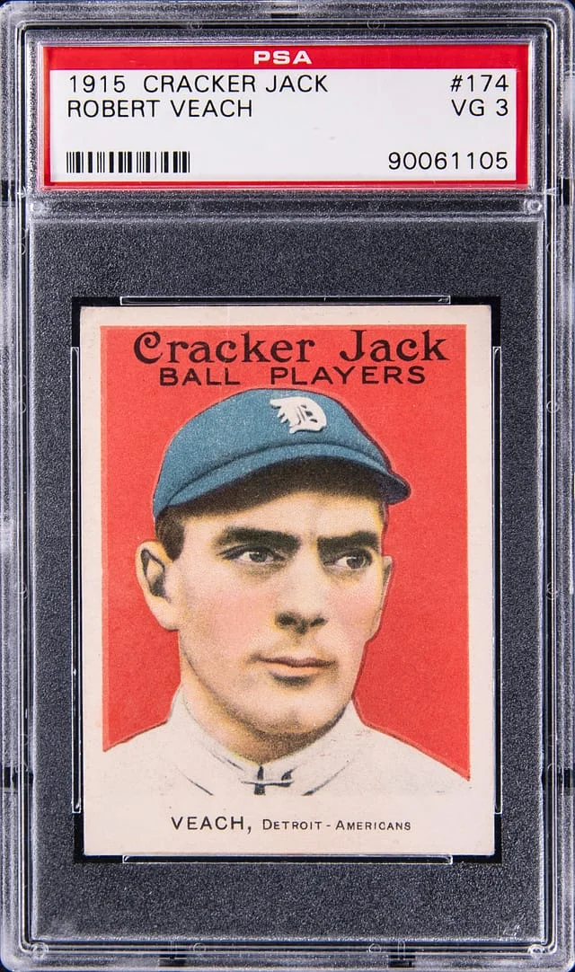 1915 Cracker Jack Robert Veach #174 card image