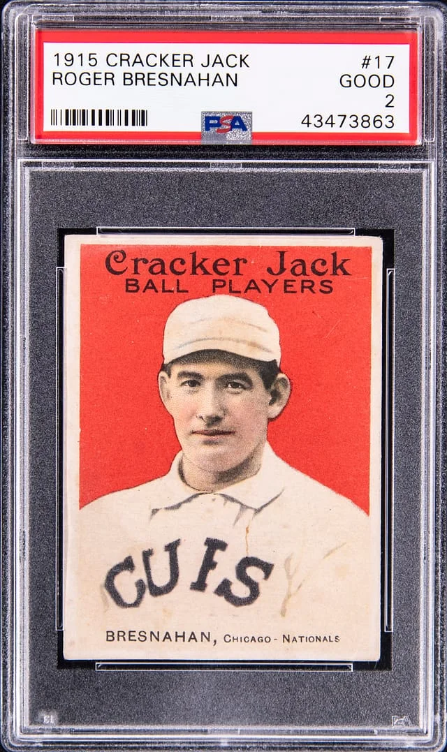 1915 Cracker Jack Roger Bresnahan #17 card image