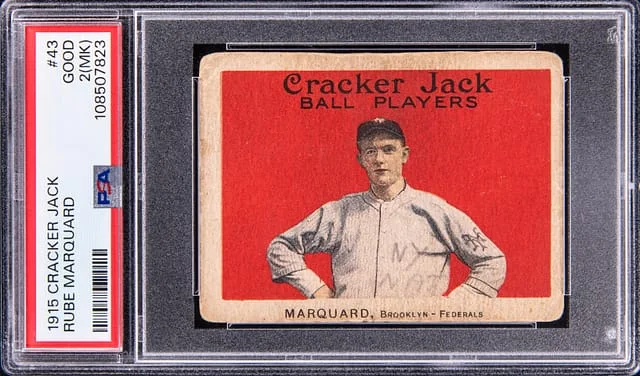 1915 Cracker Jack Rube Marquard - Federal League Player #43 card image