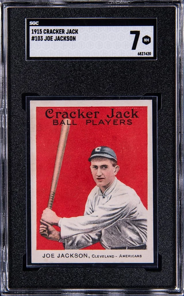 1915 Cracker Jack Shoeless Joe Jackson #103 card image