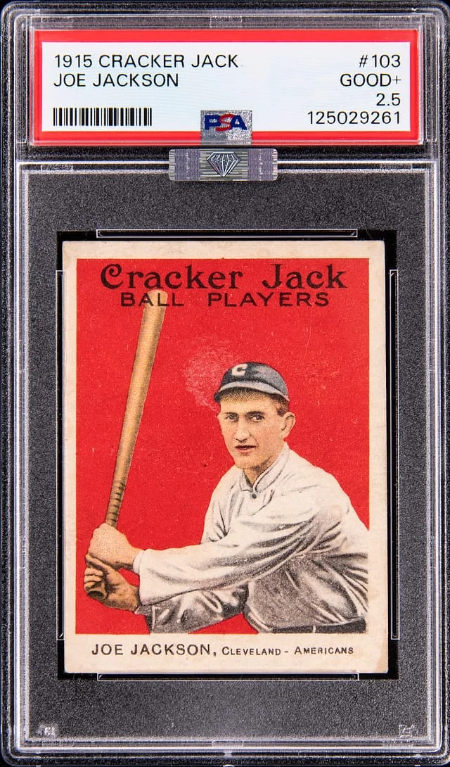 1915 Cracker Jack Shoeless Joe Jackson; Newly Discovered #103 card image