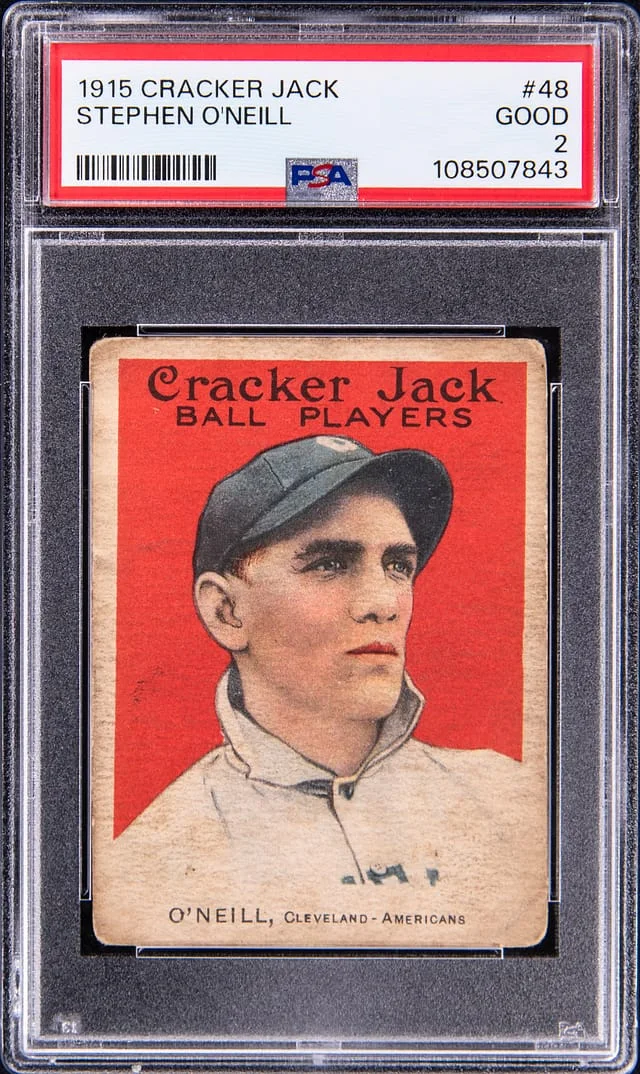 1915 Cracker Jack Steve O'Neill #48 card image