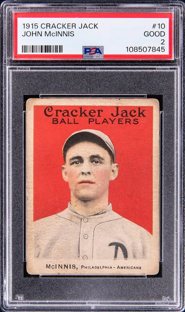 1915 Cracker Jack Stuffy McInnis #10 card image