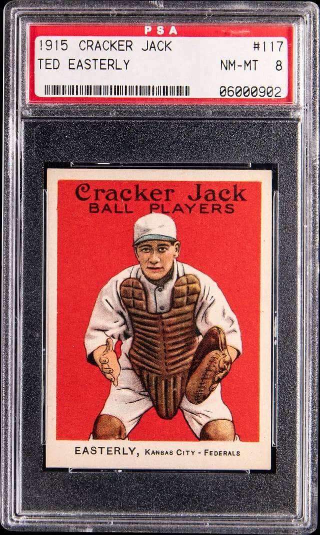 1915 Cracker Jack Ted Easterly - Federal League Subject #117 card image