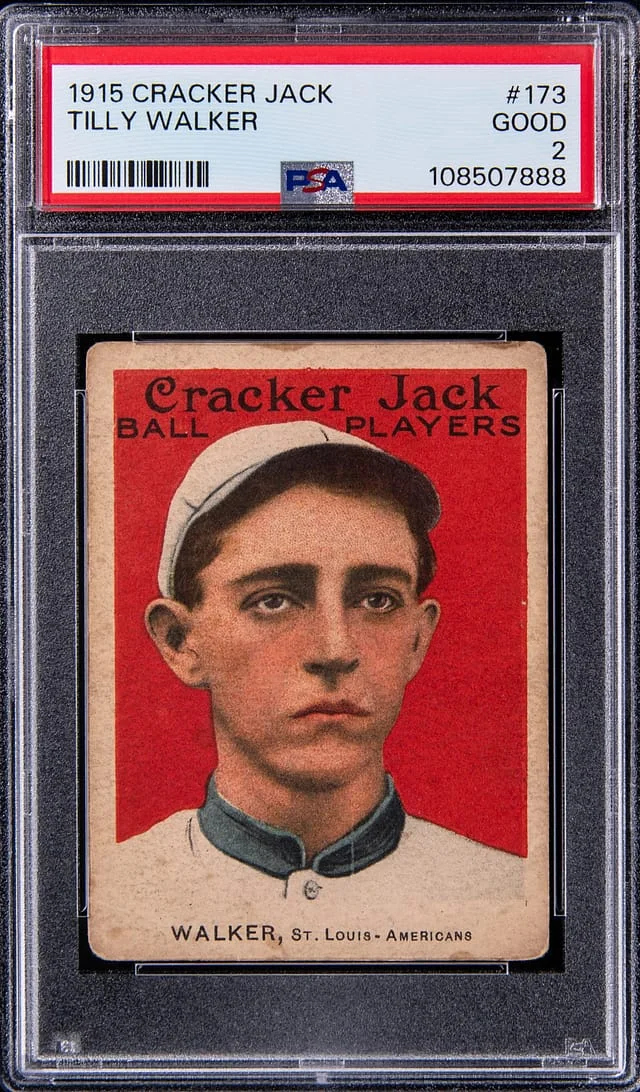 1915 Cracker Jack Tilly Walker #173 card image