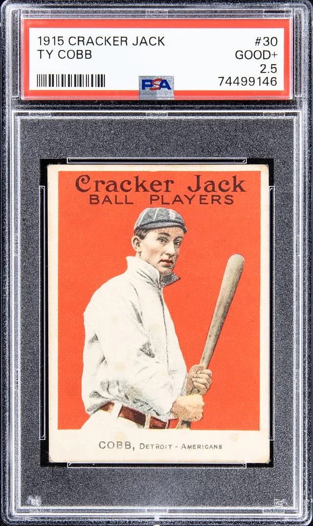 1915 Cracker Jack Ty Cobb #30 card image