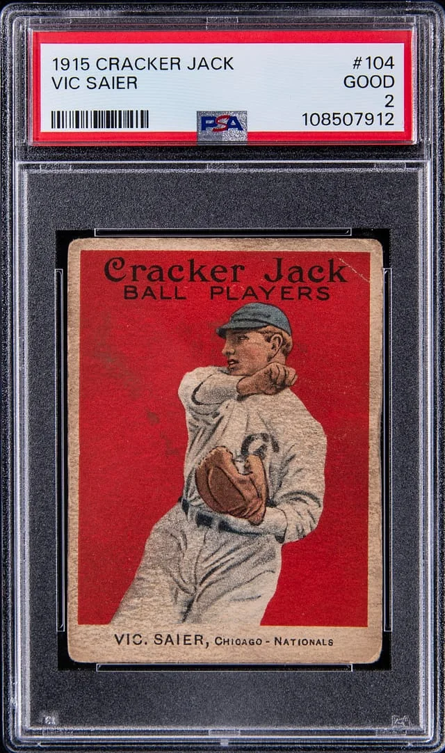 1915 Cracker Jack Vic Saier #104 card image