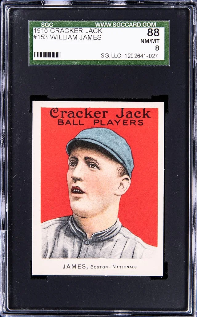 1915 Cracker Jack William James #153 card image