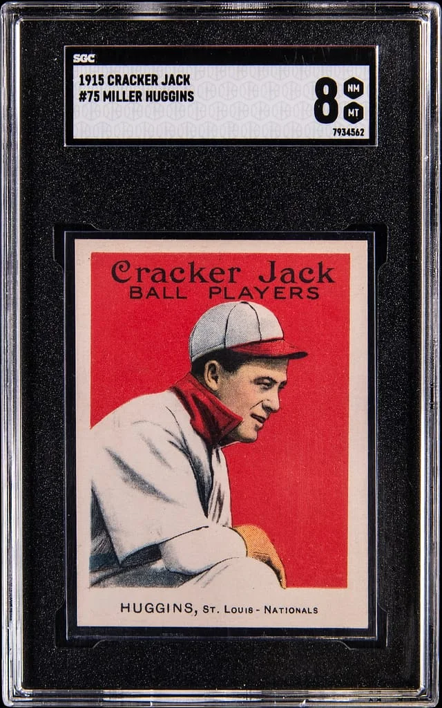 1915 E145 Cracker Jack Miller Huggins #75 card image