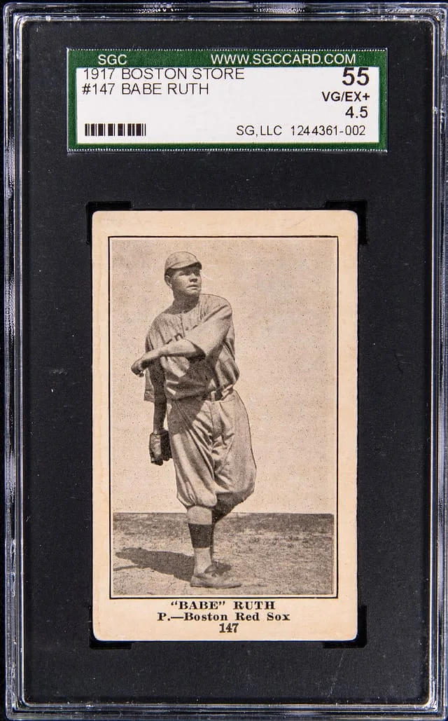 1917 Boston Store H801-8 Babe Ruth #147 card image
