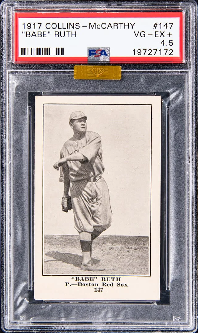1917 Collins McCarthy E135 Babe Ruth; #147 card image