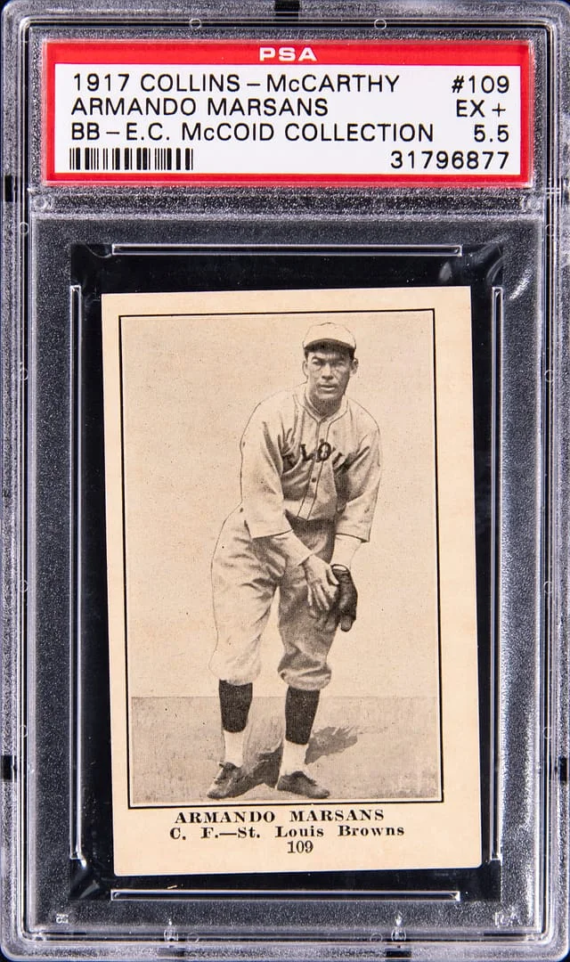 1917 E135 Collins-McCarthy Armando Marsans - E.C. McCoid Collection #109 card image