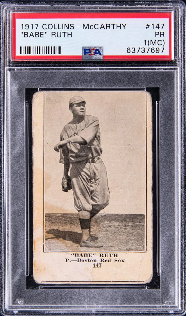 1917 E135 Collins-McCarthy Babe Ruth #147 card image