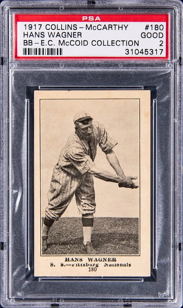 1917 E135 Collins-McCarthy Hans Wagner (Honus Wagner), E.C. McCoid Collection #180 card image