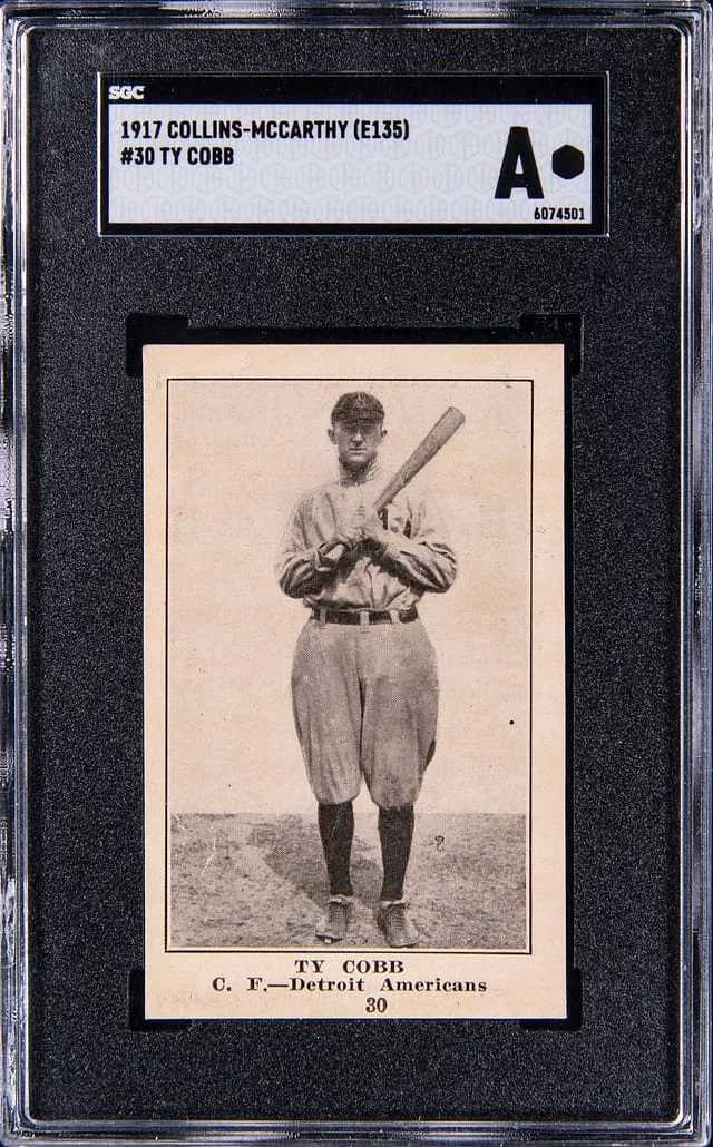 1917 E135 Collins-McCarthy Ty Cobb #30 card image