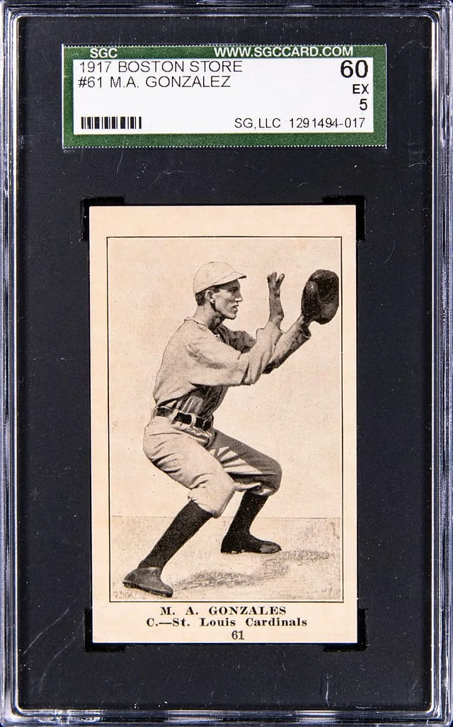 1917 H801-8 Boston Store Miguel (Mike) Gonzalez #61 card image