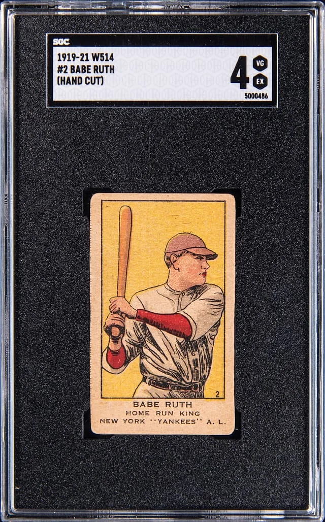 1919-21 W514 Babe Ruth, Hand Cut #2 card image