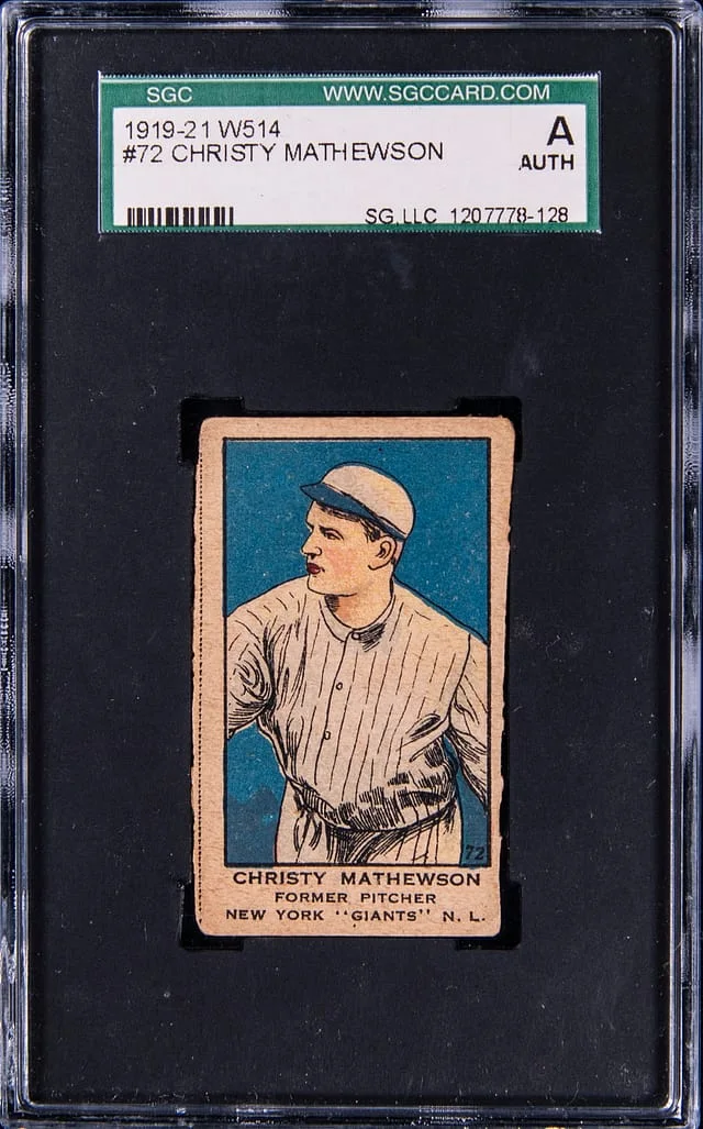 1919-21 W514 Christy Mathewson #72 card image