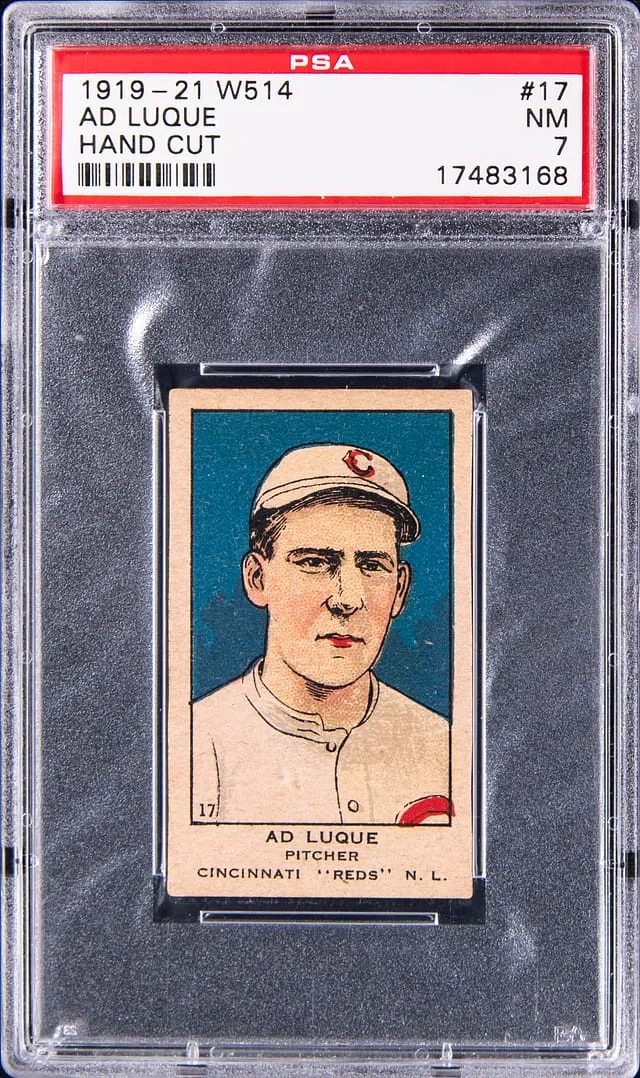 1919-21 W514 Hand Cut Ad Luque #17 card image