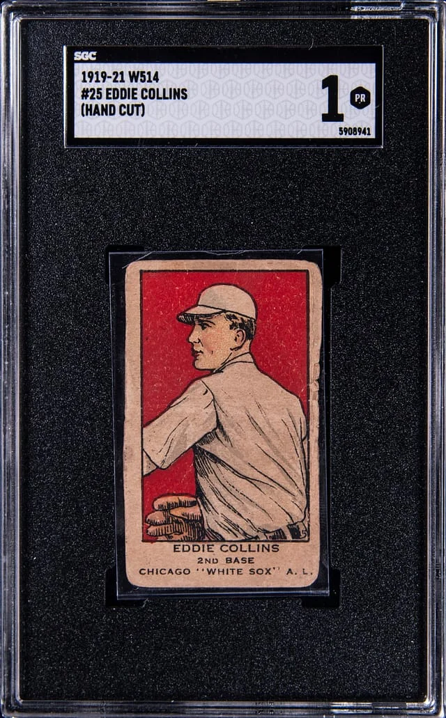 1919-21 W514 Hand Cut Eddie Collins #25 card image