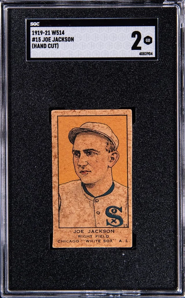 1919-21 W514 Hand Cut Joe Jackson #15 card image