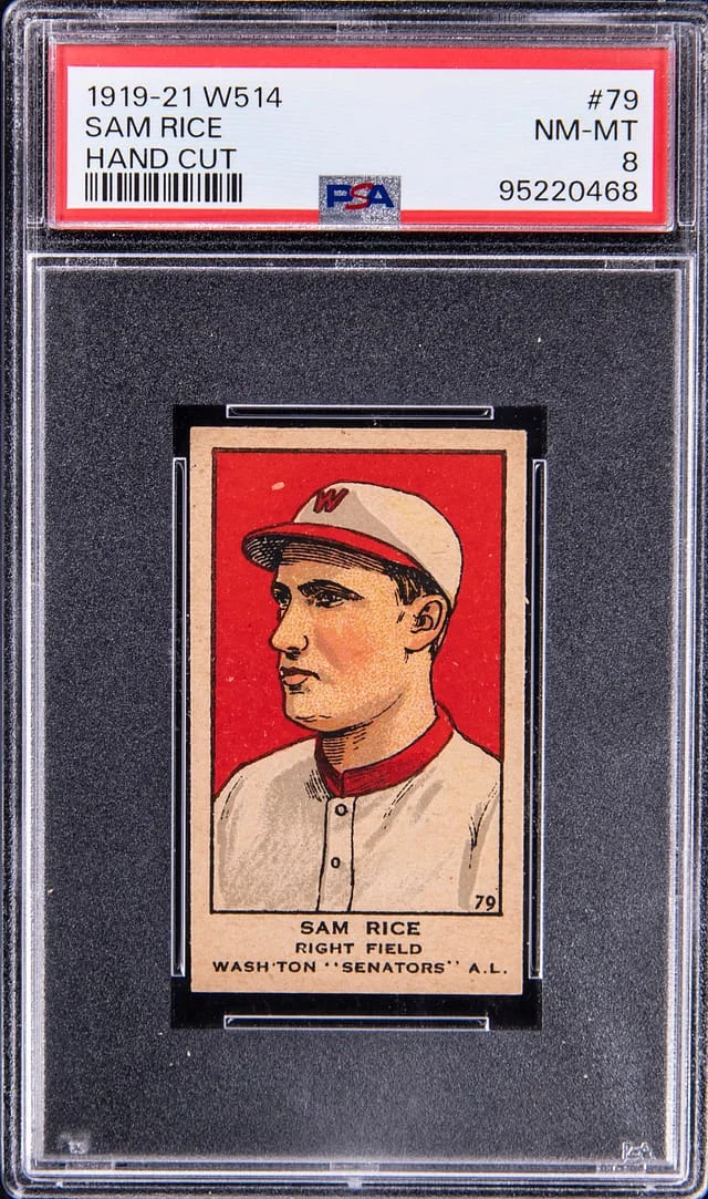 1919-21 W514 Hand Cut Sam Rice #79 card image
