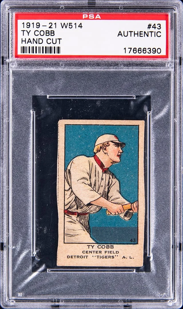 1919-21 W514 Hand Cut Ty Cobb #43 card image